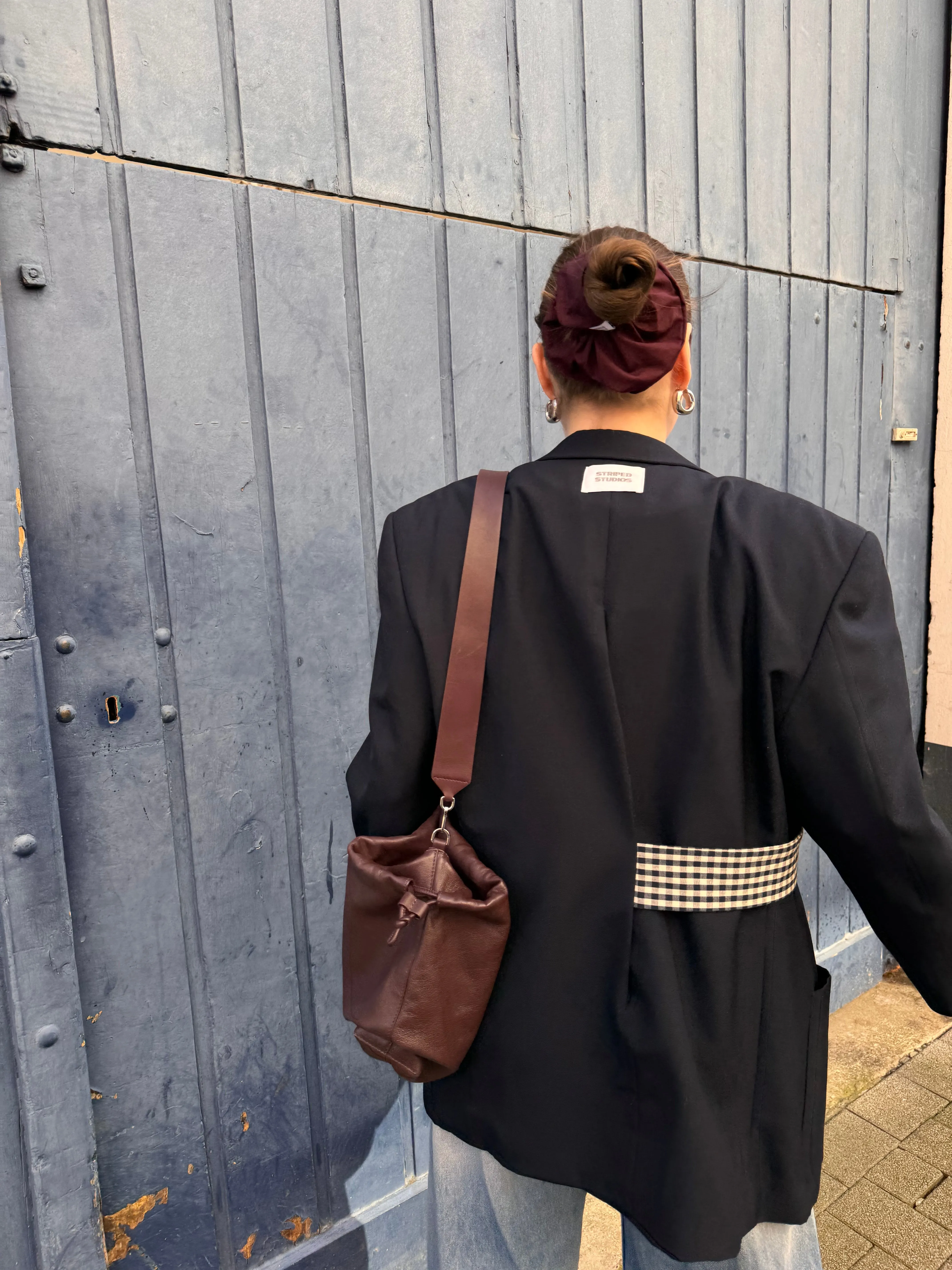 “LA VESTE ENVELOPPE,, upcycled blazer
