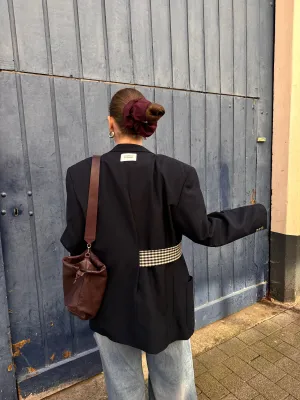 “LA VESTE ENVELOPPE,, upcycled blazer