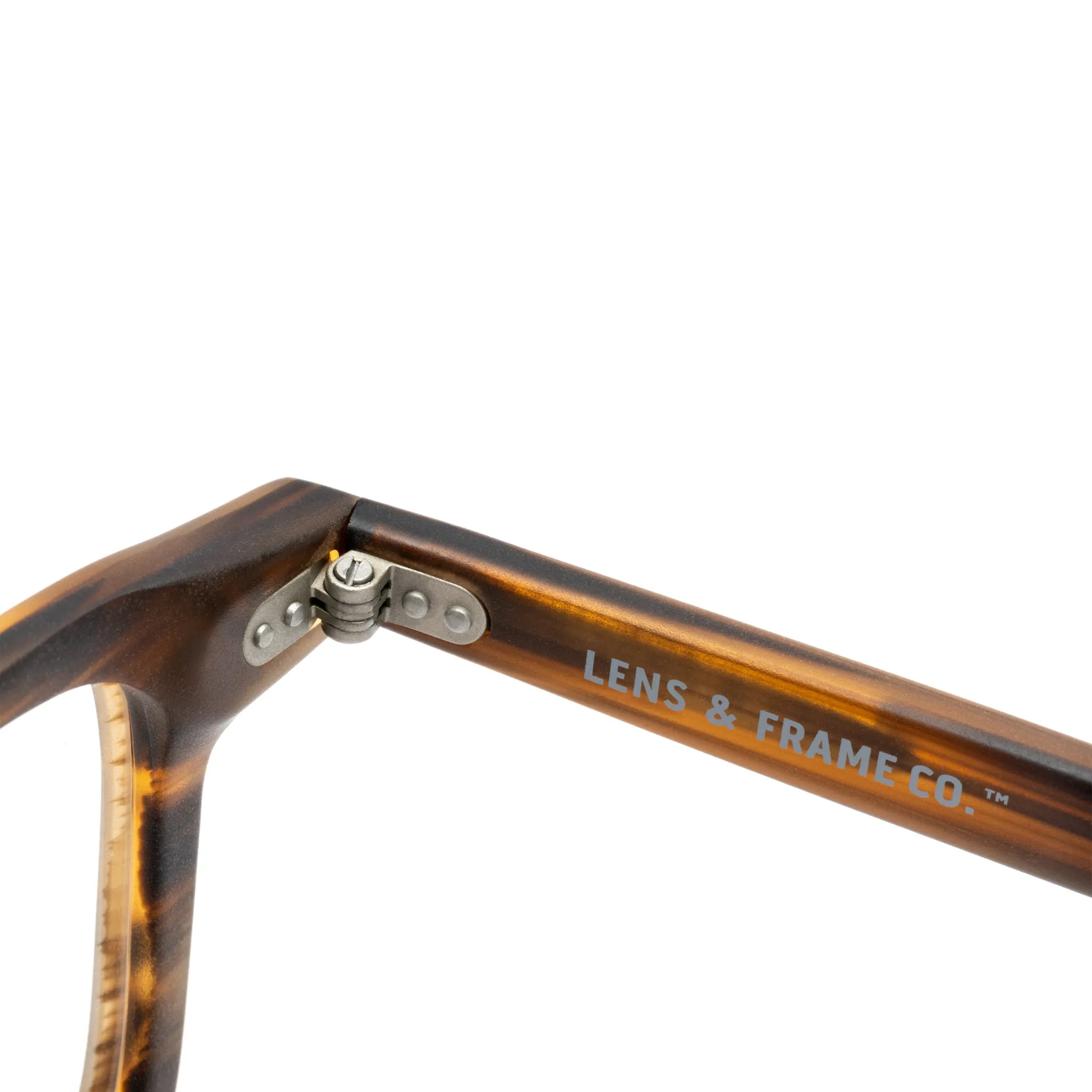L&F &3 | Prescription Eyeglasses | Matte Striped Tortoise