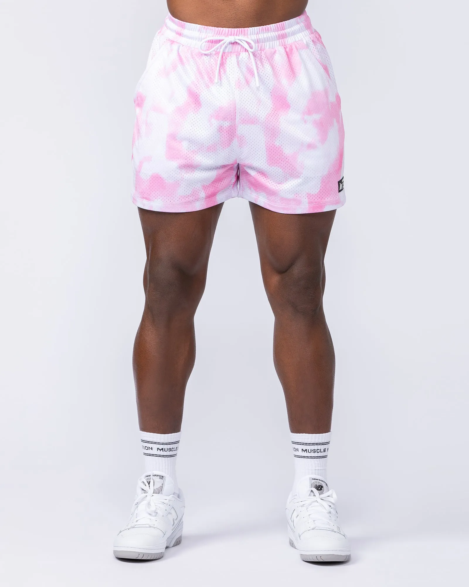 Lay Up 3.5" Shorts - Pink Skies Print