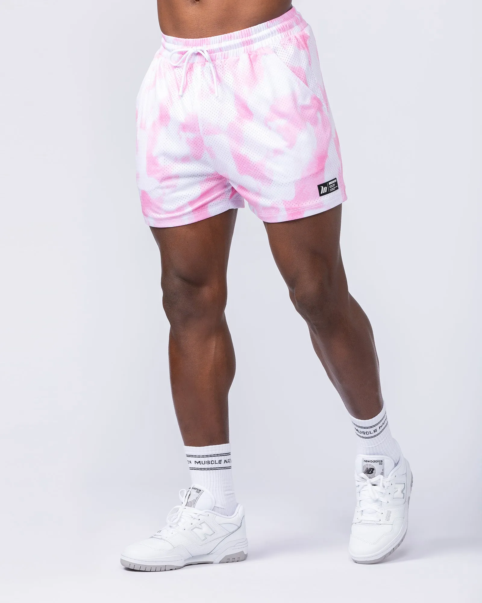 Lay Up 3.5" Shorts - Pink Skies Print