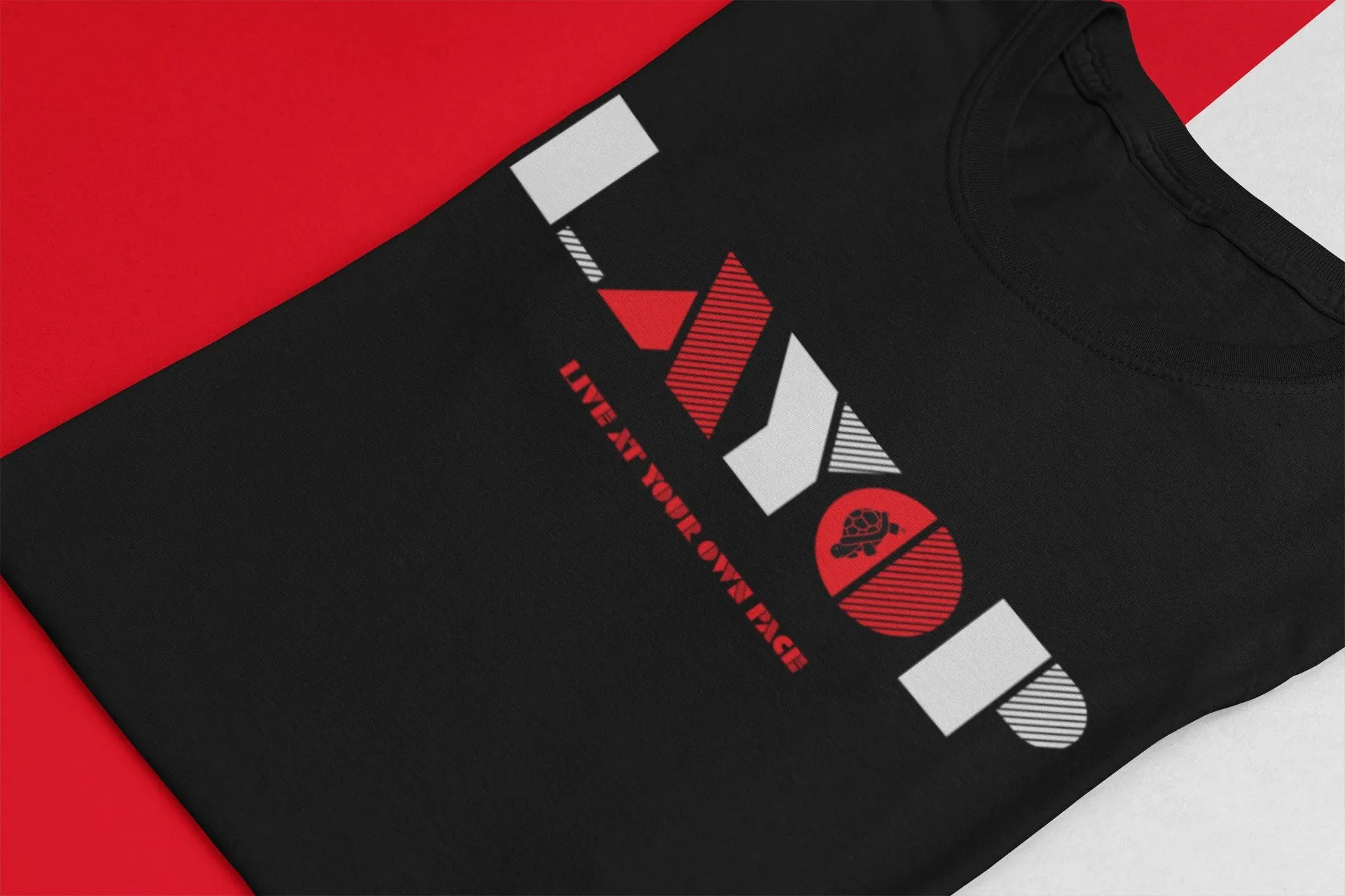 LAYOP RETRO Tee [Black-Red-White]