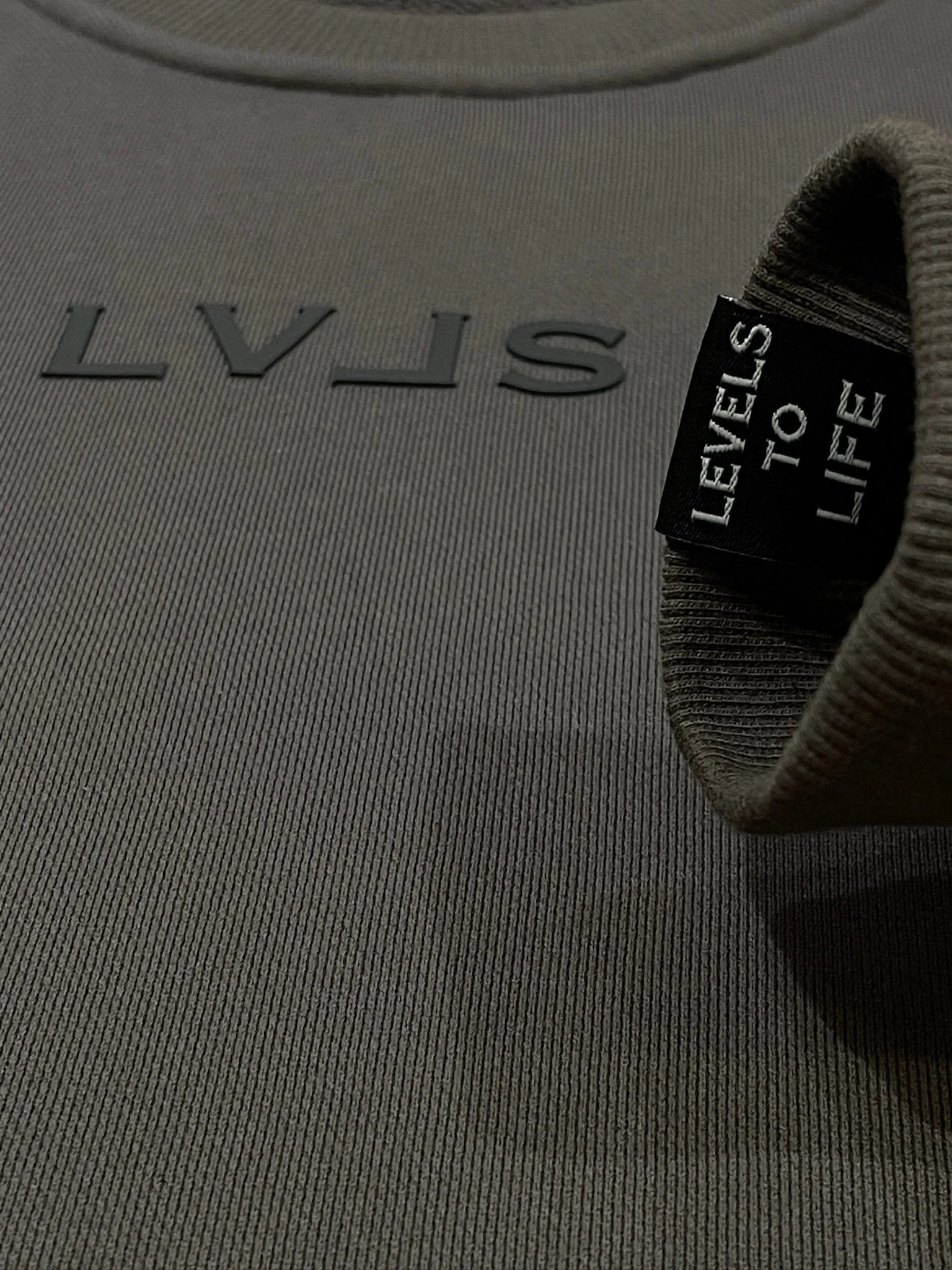 LEVELS SIGNATURE OVERSIZED CREWNECK | CHARCOAL