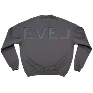 LEVELS SIGNATURE OVERSIZED CREWNECK | CHARCOAL