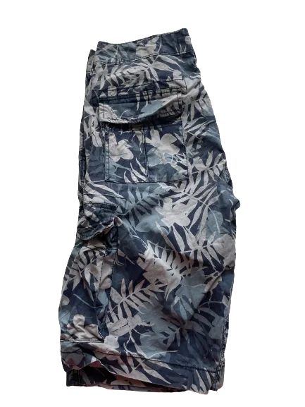 Levi's Men's Blue Tropical Slim Cargo Shorts