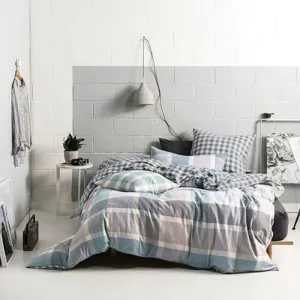 Linen House Blue Tanner Winter Duvet Cover Set