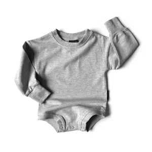 Little Bipsy L/S Pullover Onepiece - Grey