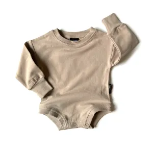 Little Bipsy L/S Pullover Onepiece - Sand