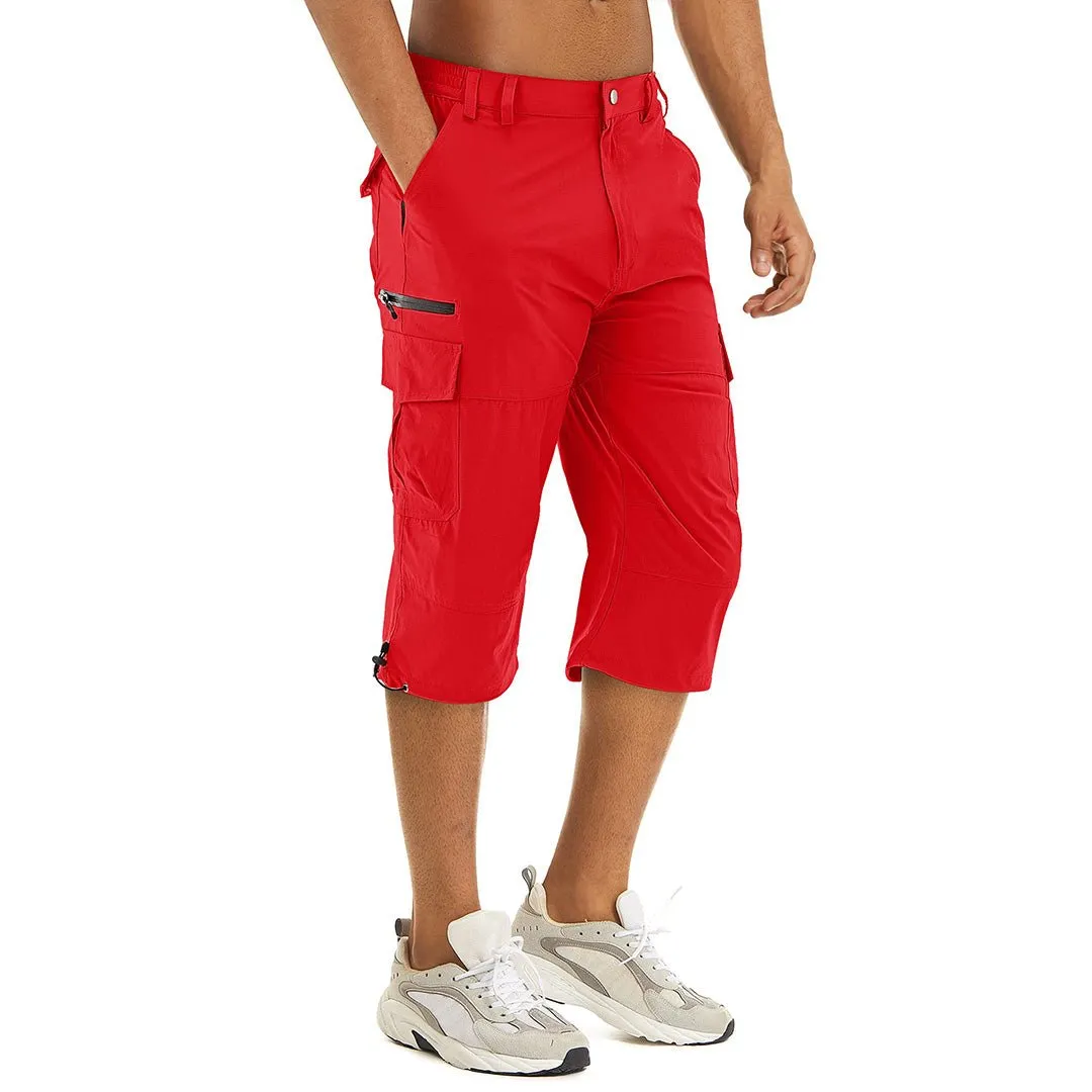 Logan - Men's Hiking Shorts 3/4 Quick-Dry Cargo Shorts