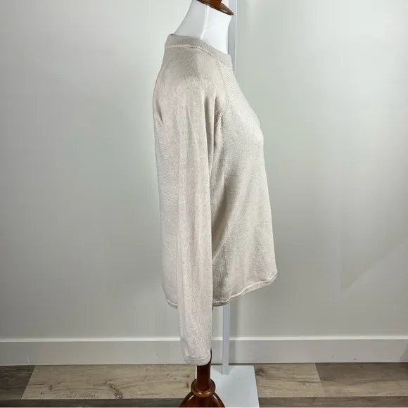 Lululemon Crew Neck Knit Pullover Sweater - Size M/L - neutral oatmeal color