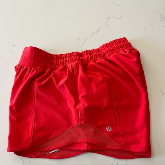 Lululemon - Red Hotty Hot Athletic Shorts