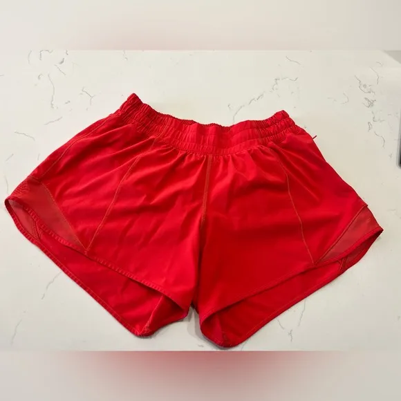 Lululemon - Red Hotty Hot Athletic Shorts