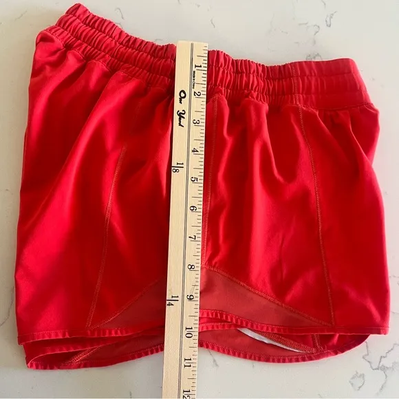Lululemon - Red Hotty Hot Athletic Shorts
