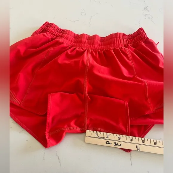 Lululemon - Red Hotty Hot Athletic Shorts