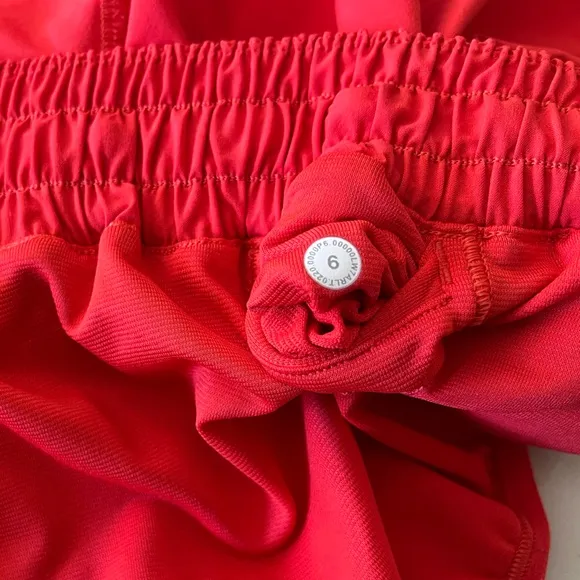 Lululemon - Red Hotty Hot Athletic Shorts
