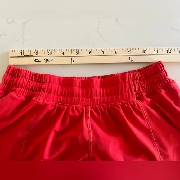 Lululemon - Red Hotty Hot Athletic Shorts