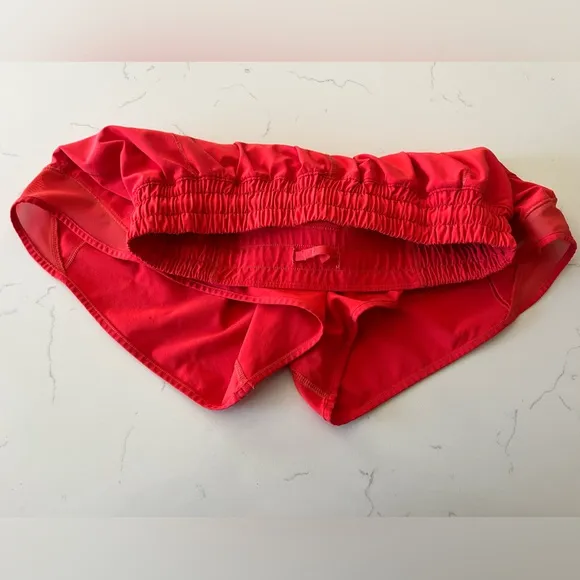 Lululemon - Red Hotty Hot Athletic Shorts