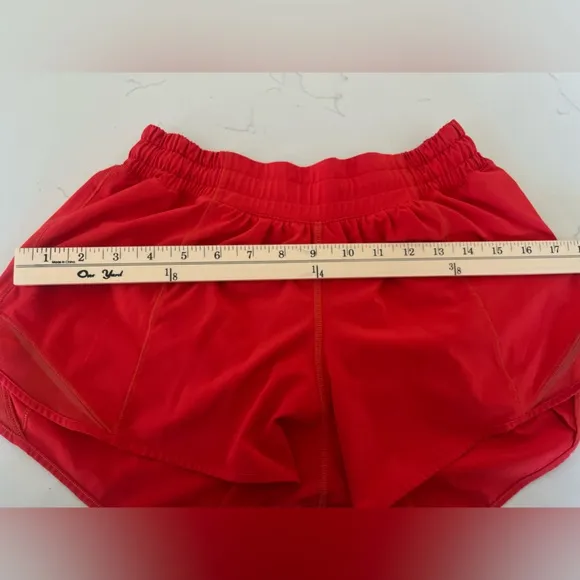 Lululemon - Red Hotty Hot Athletic Shorts