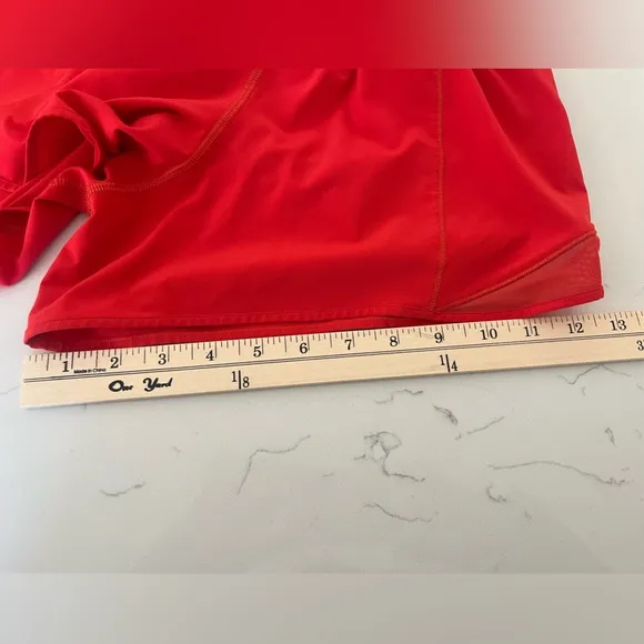 Lululemon - Red Hotty Hot Athletic Shorts