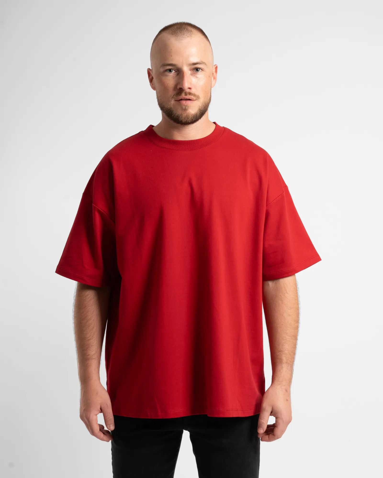 Luxe Oversized Tee - Red