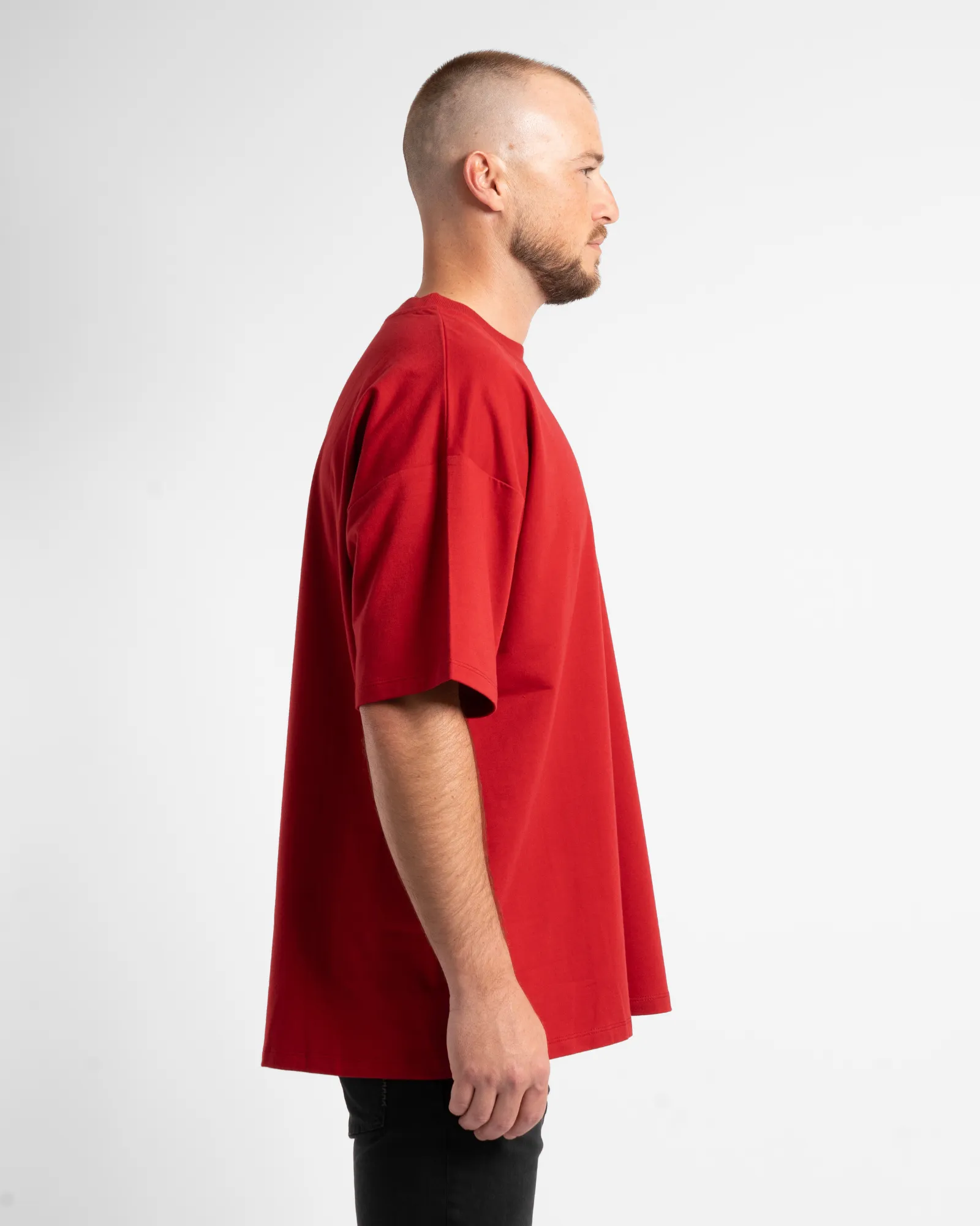 Luxe Oversized Tee - Red