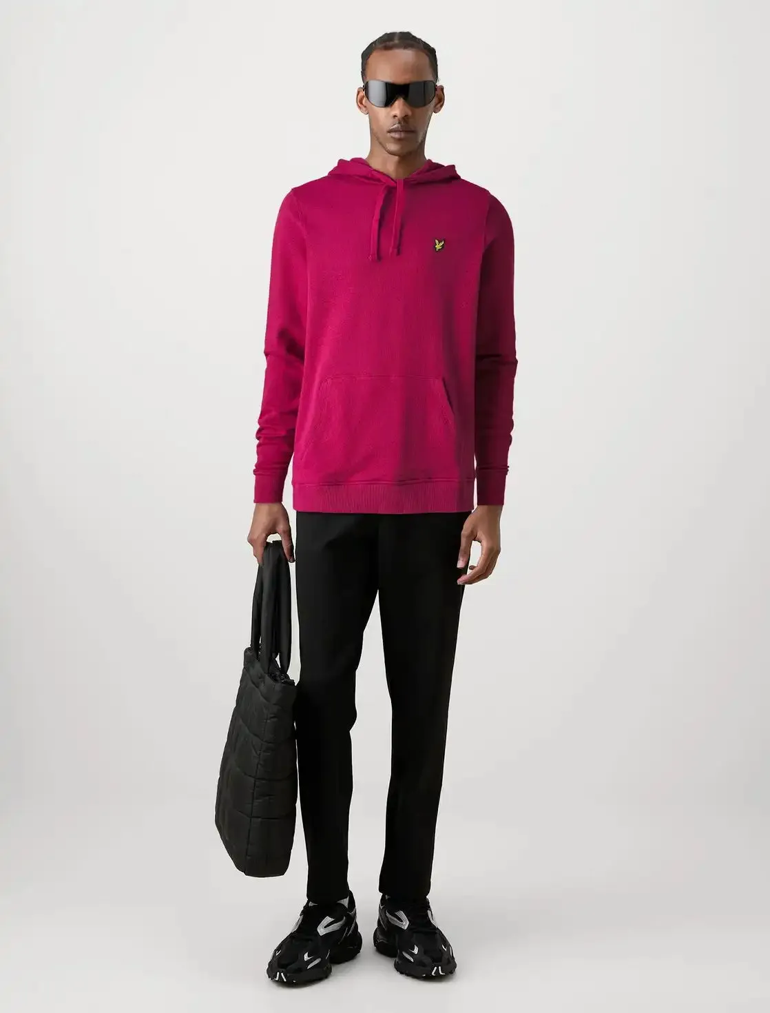 Lyle & Scott Mens Pullover Hoodie Rich Burgundy