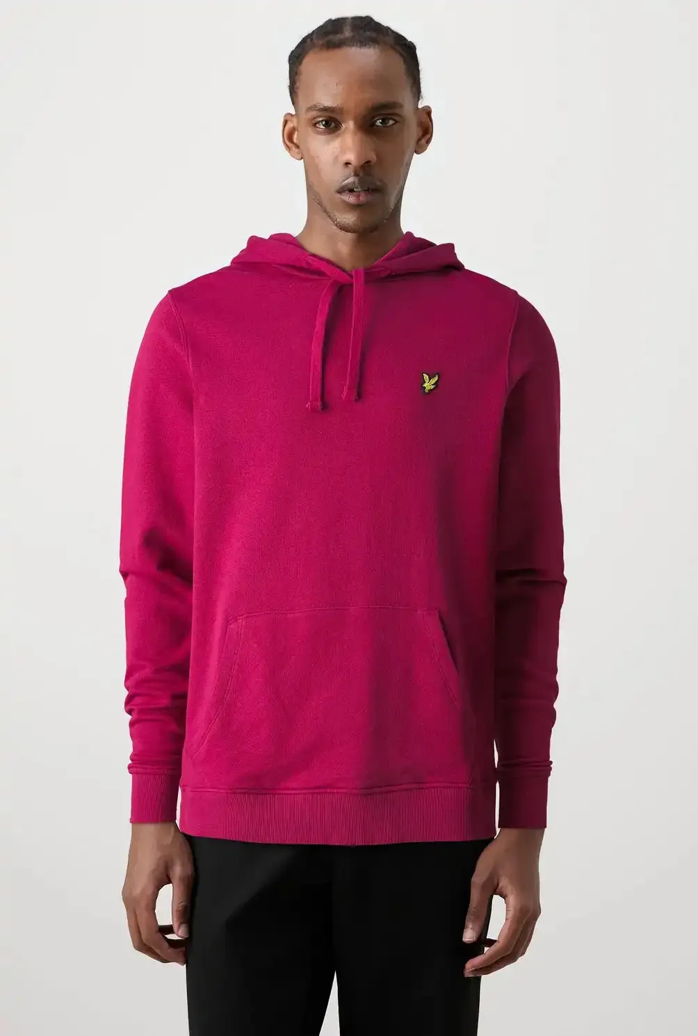 Lyle & Scott Mens Pullover Hoodie Rich Burgundy
