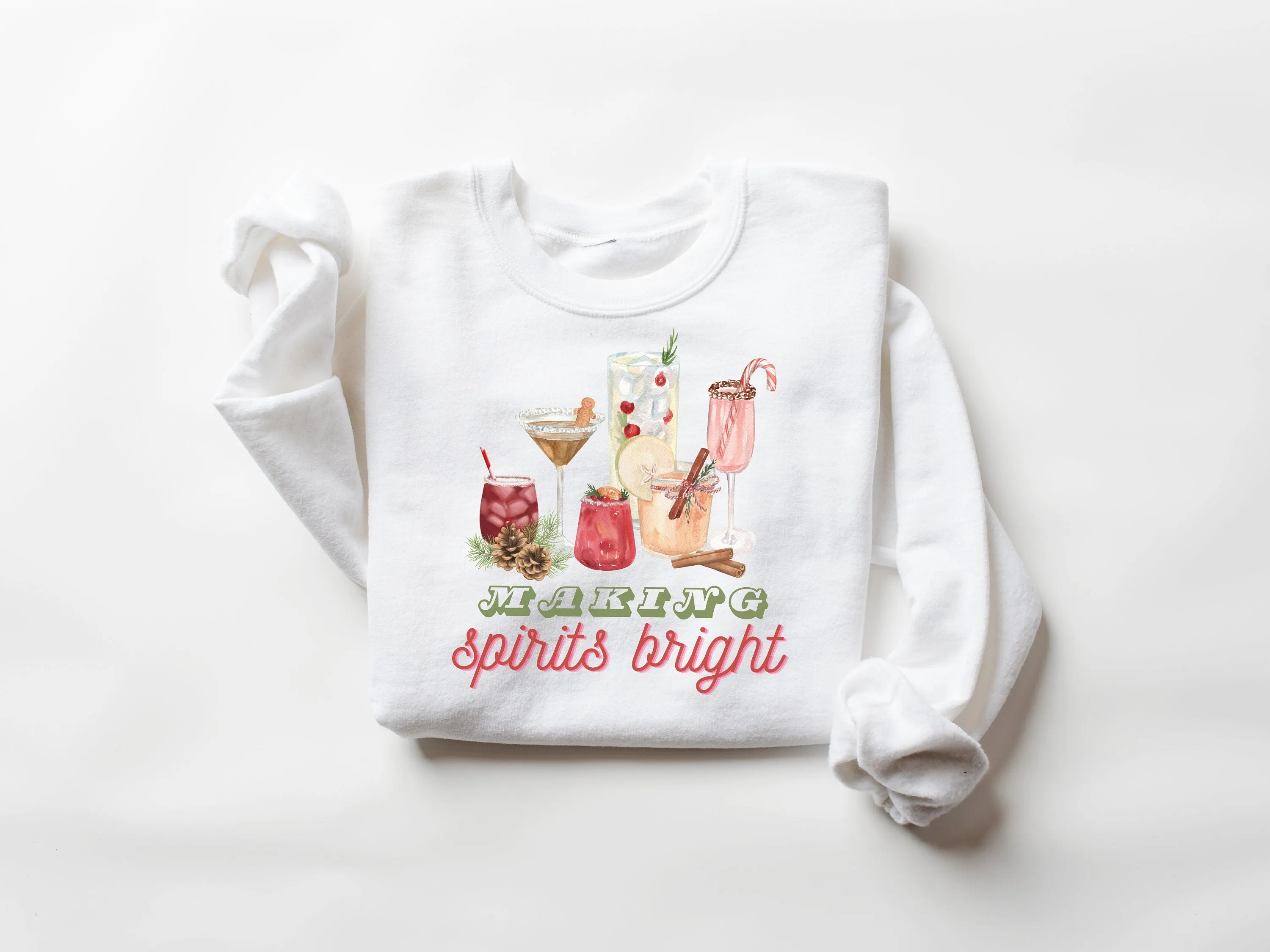 Making Spirits Bright Merry Christmas Sweatshirt