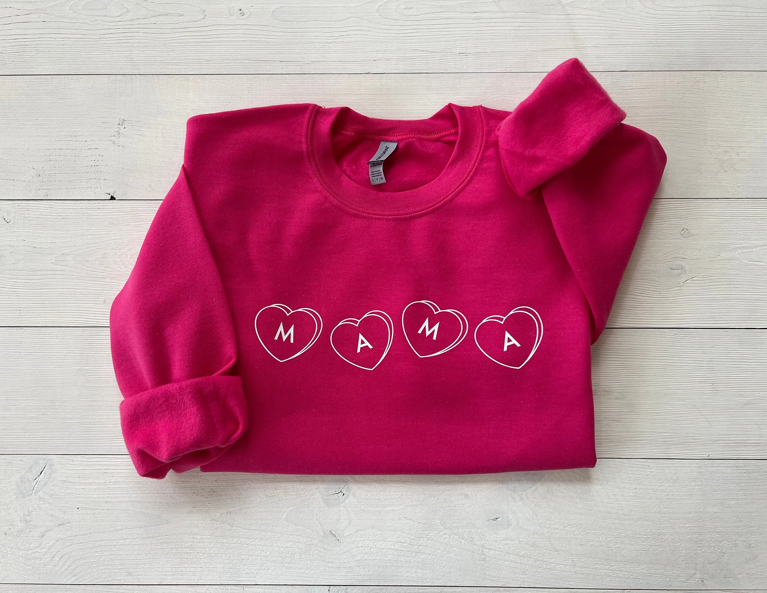 Mama Candy Heart Valentine’s Day Sweatshirt