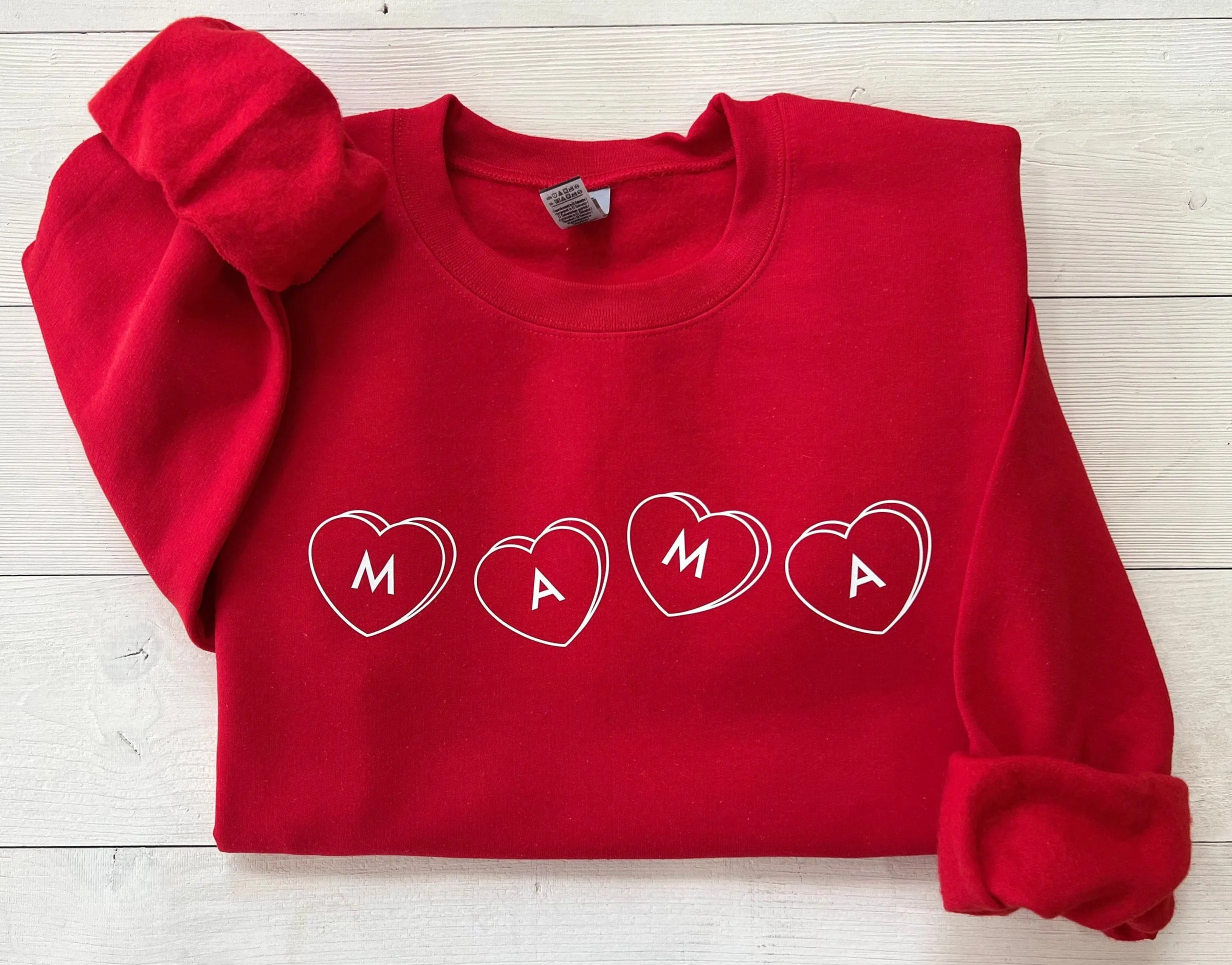 Mama Candy Heart Valentine’s Day Sweatshirt