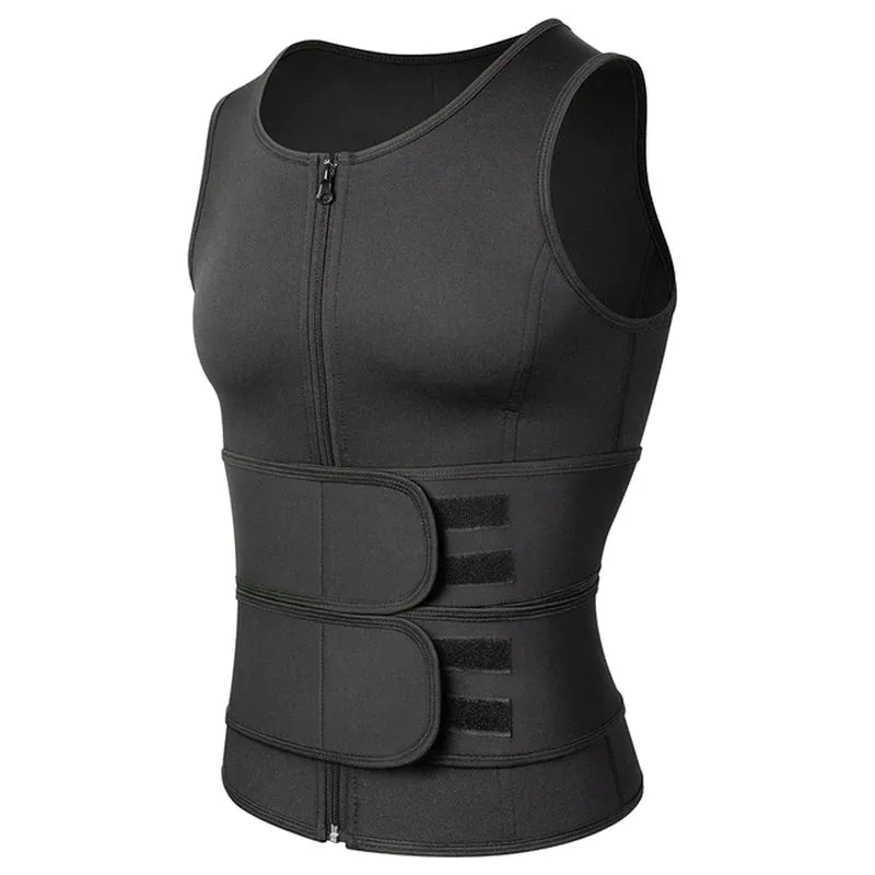 Men Body Shaper Waist Trainer Sauna Suit Sweat Vest Slimming Underwear Weight Loss Shirt Fat Burner Workout Tank Tops Shapewear