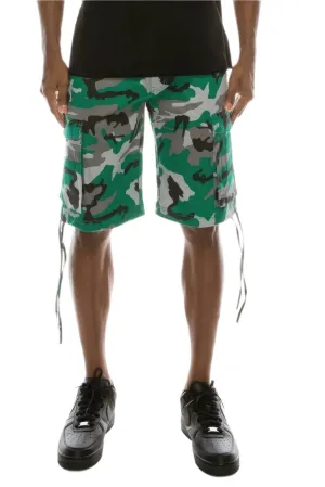 Men's Camo Belted Cargo Shorts