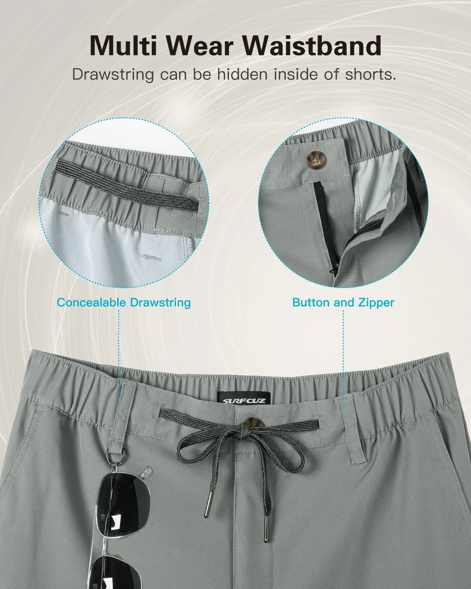 Men's Casual 5 Inch Athletic Workout Quick-Dry Shorts With Muti-pockets