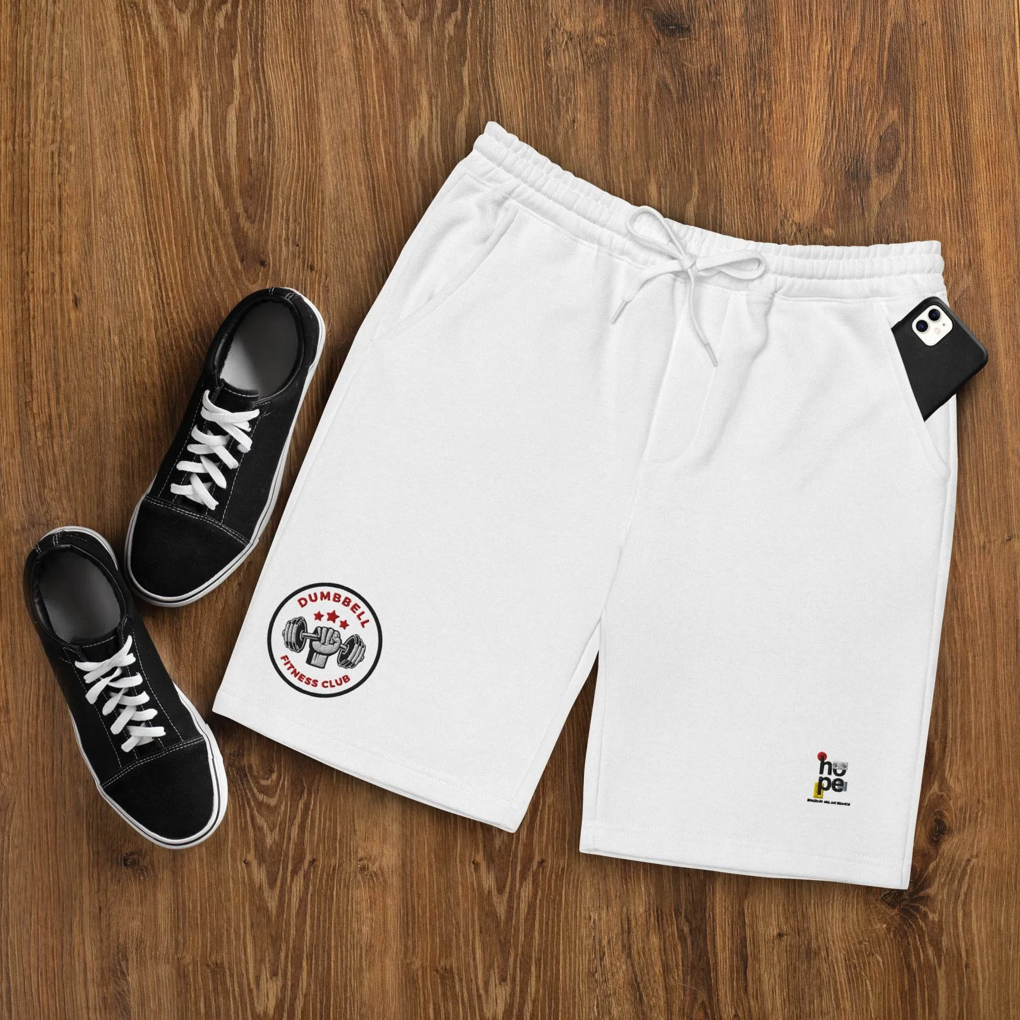 Men's Fleece Shorts Weight Lifting Team - Train Hard, Train Smart