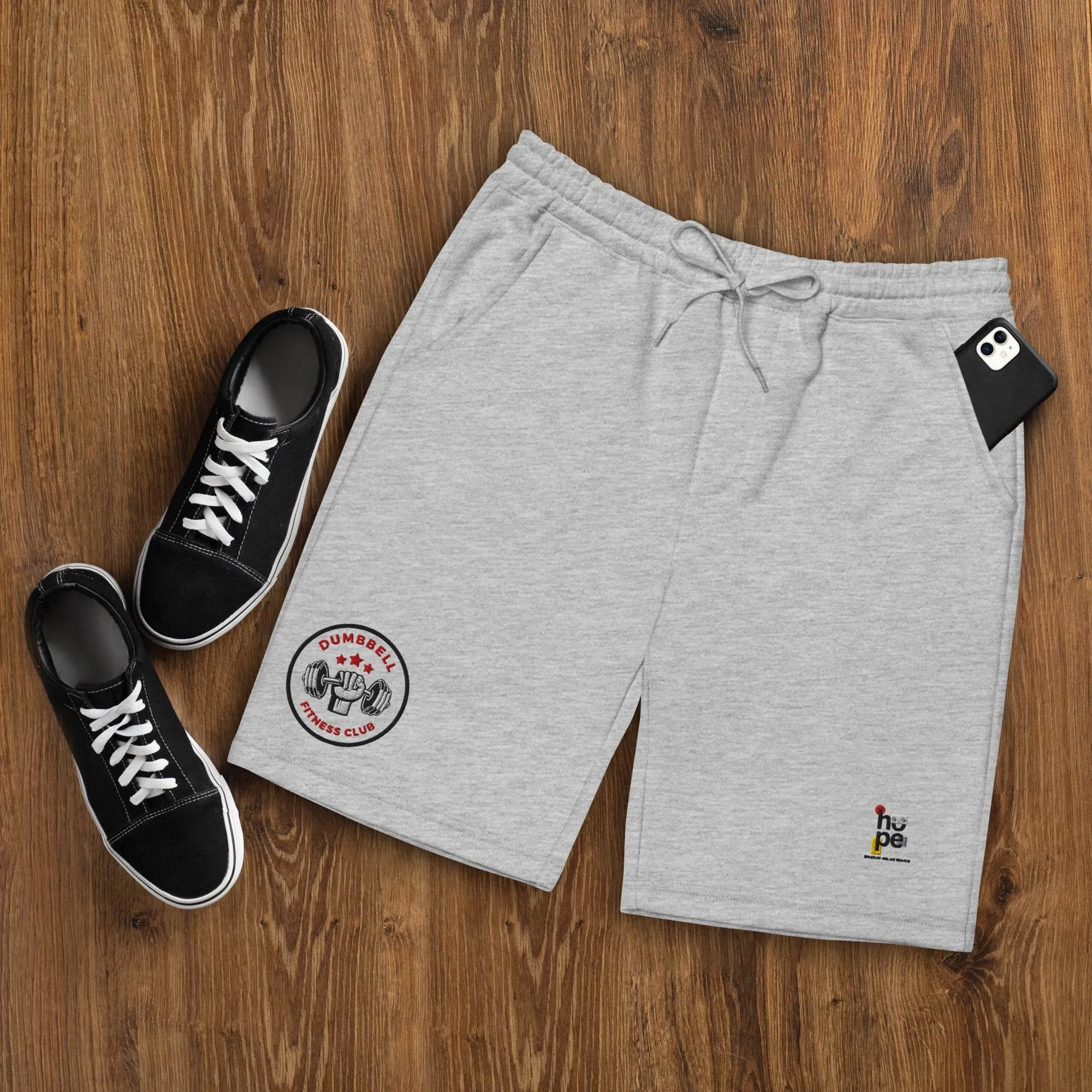 Men's Fleece Shorts Weight Lifting Team - Train Hard, Train Smart
