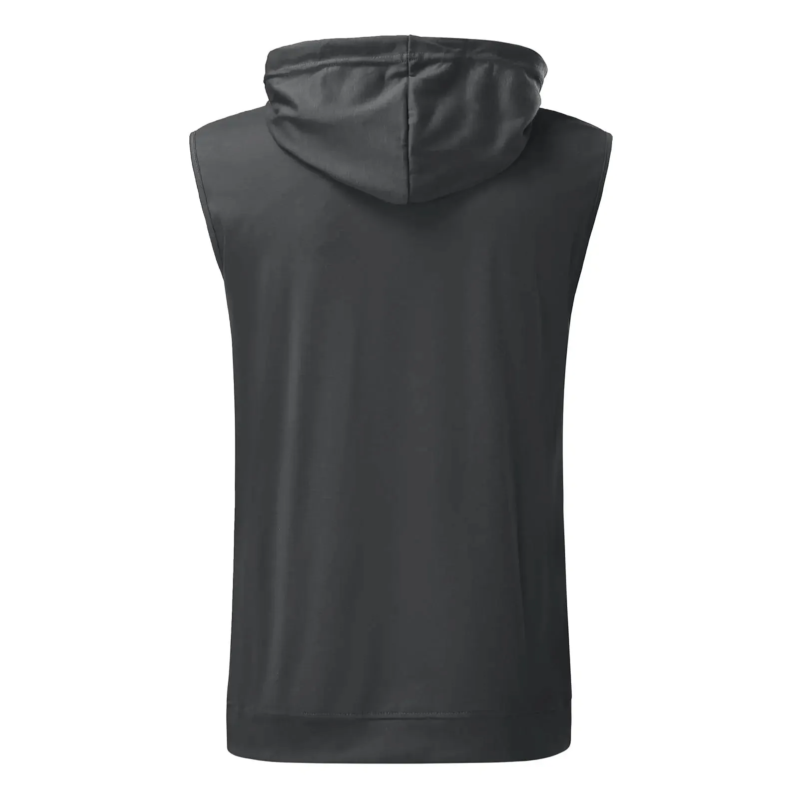Men's Sleeveless Hooded Tank Top with Drawstrings