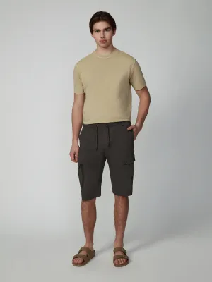 Men's Solid Bungee Pull-on Cargo Shorts
