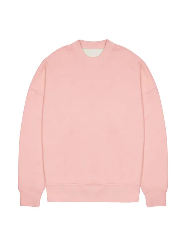 Men's Solid Color Oversized Long Sleeve Sweatshirts