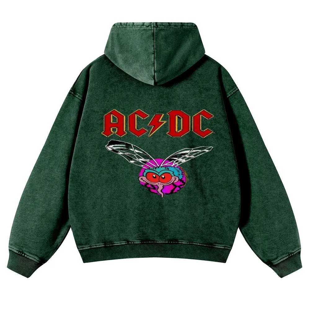 Mens Vintage ACDC Rock Band Hoodies