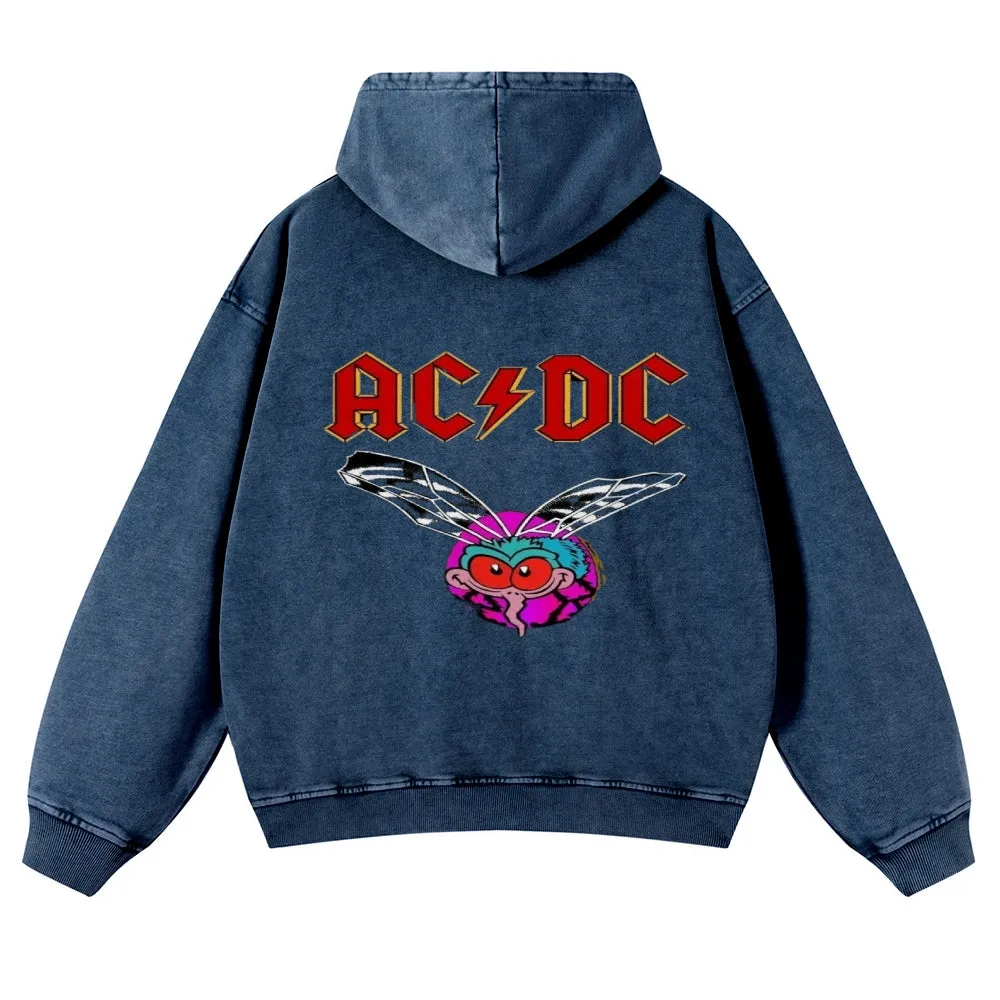 Mens Vintage ACDC Rock Band Hoodies