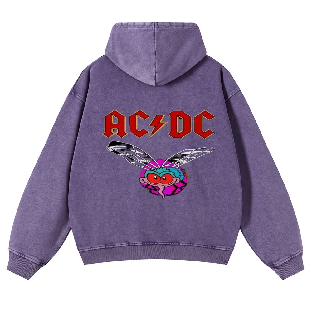 Mens Vintage ACDC Rock Band Hoodies