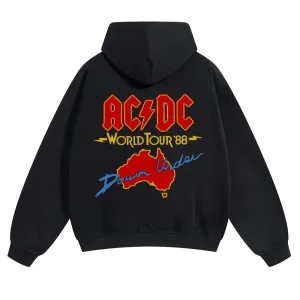 Mens Vintage ACDC Rock Band Hoodies