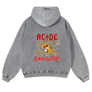 Mens Vintage ACDC Rock Hoodies