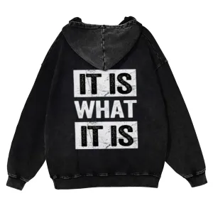 Mens Vintage It Is What It Is Hoodies