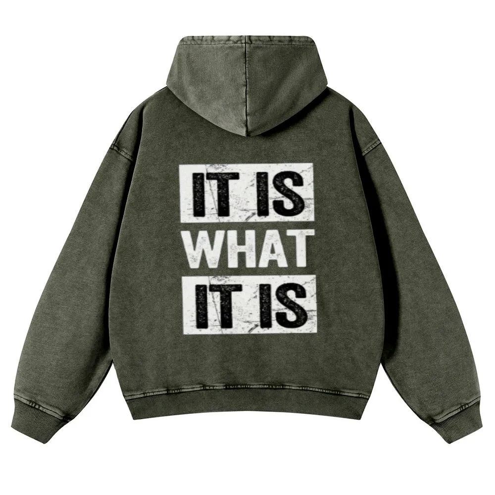 Mens Vintage It Is What It Is Hoodies
