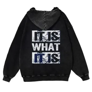 Mens Vintage It Is What It Is Hoodies