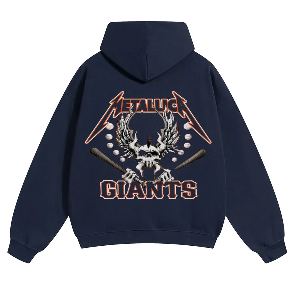 Mens Vintage Metallica Rock Band Hoodies