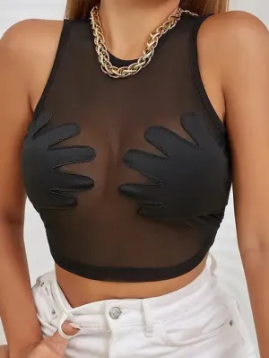 Mesh Crop top 