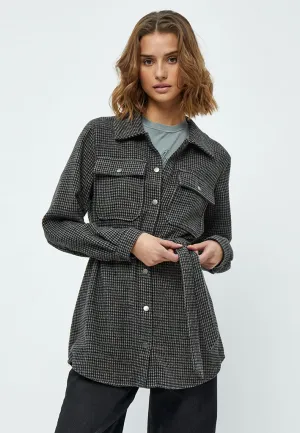 Minja Jakke - Slate Brown Checked