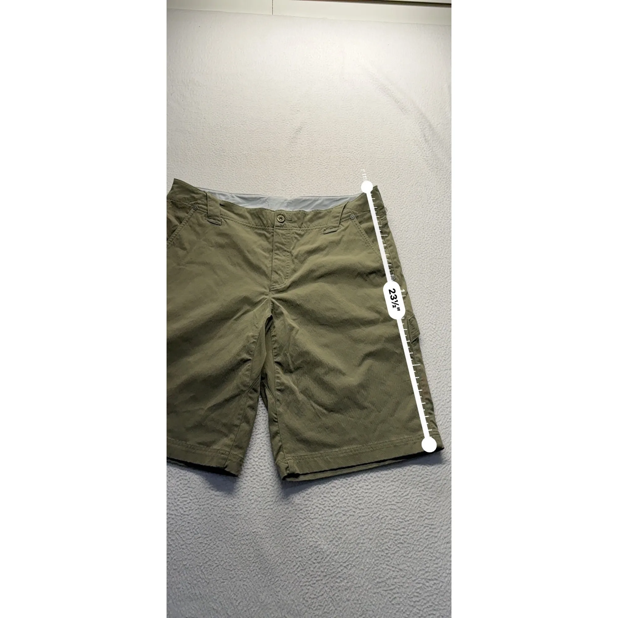 Mountain Hardwear Mens 36 Green Cargo Shorts Nylon/Elastane Blend #7784